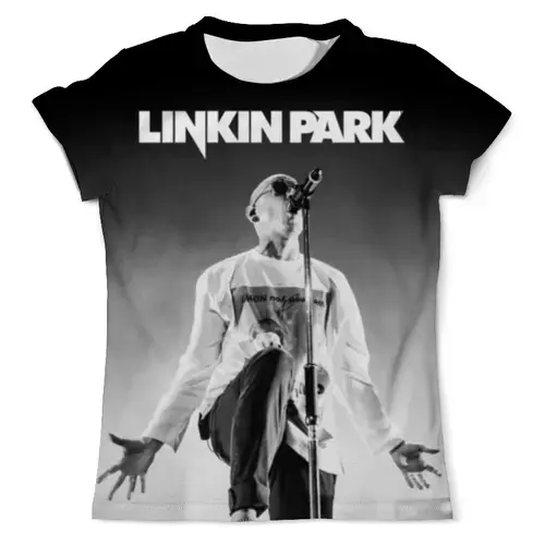 Заказать мужскую футболку в Москве. Футболка с полной запечаткой (мужская) Linkin Park от geekbox - готовые дизайны и нанесение принтов.