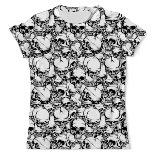 Заказать мужскую футболку в Москве. Футболка с полной запечаткой (мужская) Skull Design от balden - готовые дизайны и нанесение принтов.
