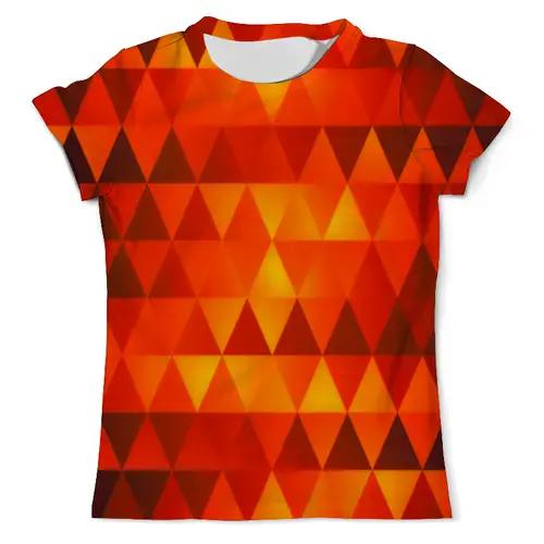 Заказать мужскую футболку в Москве. Футболка с полной запечаткой (мужская) Triangles от Fonzo - готовые дизайны и нанесение принтов.