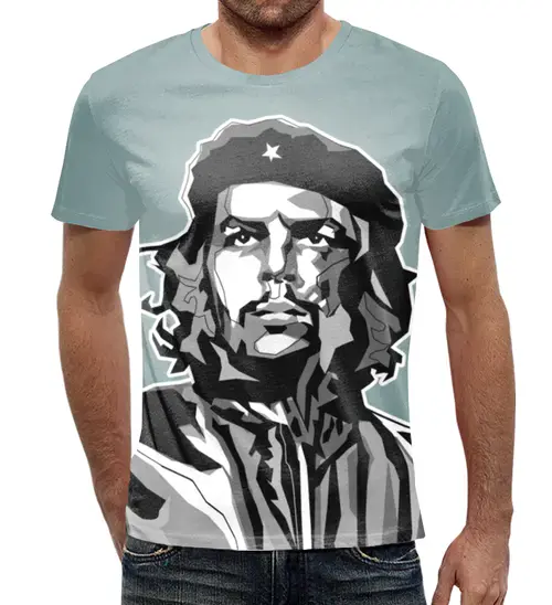 Заказать мужскую футболку в Москве. Футболка с полной запечаткой (мужская) Ernesto Che Guevara    от ПРИНТЫ ПЕЧАТЬ  - готовые дизайны и нанесение принтов.