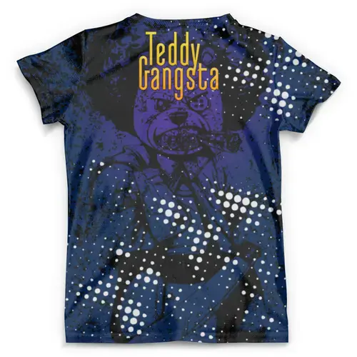 Заказать мужскую футболку в Москве. Футболка с полной запечаткой (мужская) Teddy Gangsta от balden - готовые дизайны и нанесение принтов.