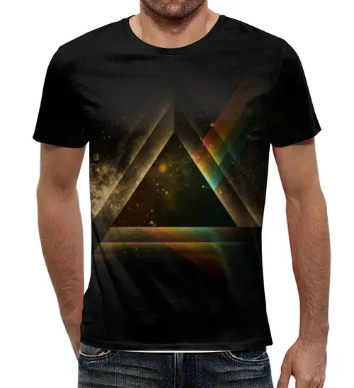 Заказать мужскую футболку в Москве. Футболка с полной запечаткой (мужская) Pink Floyd   от cherdantcev - готовые дизайны и нанесение принтов.