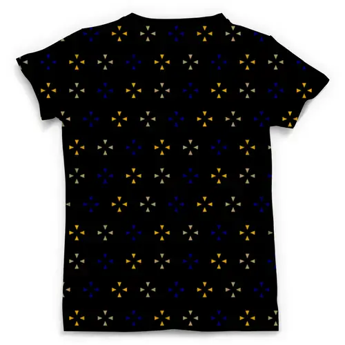 Заказать мужскую футболку в Москве. Футболка с полной запечаткой (мужская) Треугольники от valezar - готовые дизайны и нанесение принтов.