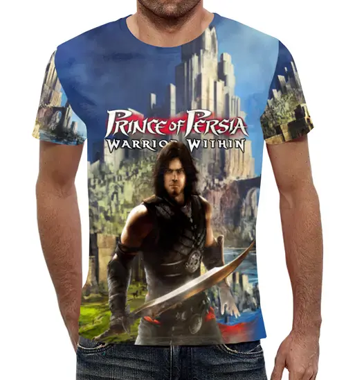 Заказать мужскую футболку в Москве. Футболка с полной запечаткой (мужская) Prince Of Persia:Warrior Within от  PRO_DESIGN - готовые дизайны и нанесение принтов.