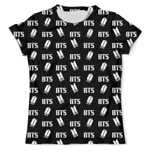 Заказать мужскую футболку в Москве. Футболка с полной запечаткой (мужская) Группа BTS от THE_NISE  - готовые дизайны и нанесение принтов.