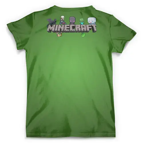 Заказать мужскую футболку в Москве. Футболка с полной запечаткой (мужская) Minecraft от T-shirt print  - готовые дизайны и нанесение принтов.