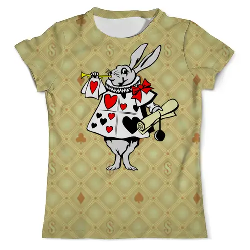 Заказать мужскую футболку в Москве. Футболка с полной запечаткой (мужская) Кролик от T-shirt print  - готовые дизайны и нанесение принтов.