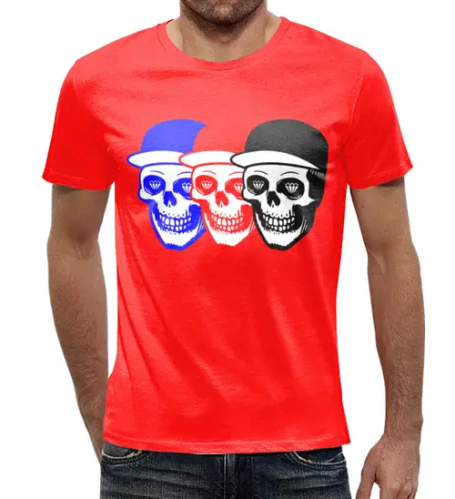 Заказать мужскую футболку в Москве. Футболка с полной запечаткой (мужская) Kill The Noise от T-shirt print  - готовые дизайны и нанесение принтов.