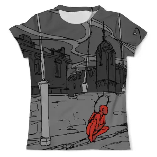 Заказать мужскую футболку в Москве. Футболка с полной запечаткой (мужская) Angel or Demon от Pinky-Winky - готовые дизайны и нанесение принтов.