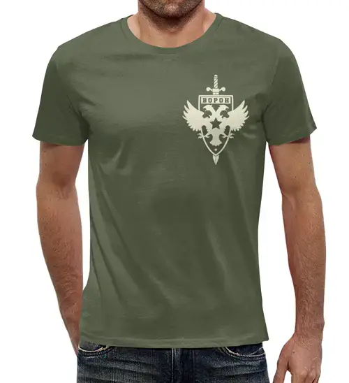 Заказать мужскую футболку в Москве. Футболка с полной запечаткой (мужская) Splinter Cell. ВОРОН от geekbox - готовые дизайны и нанесение принтов.