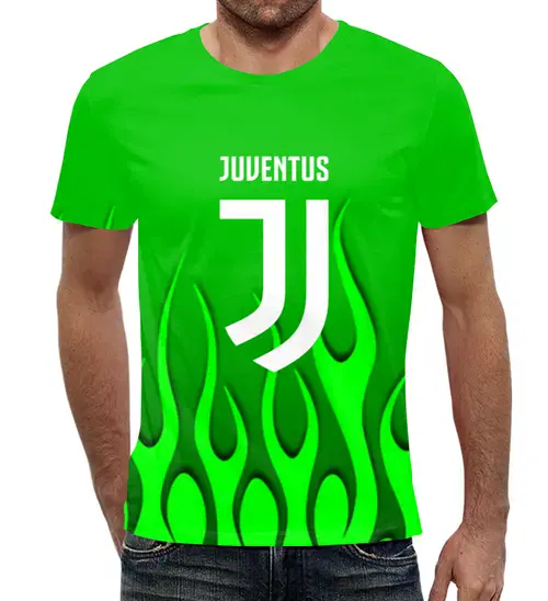 Заказать мужскую футболку в Москве. Футболка с полной запечаткой (мужская) Juventus от THE_NISE  - готовые дизайны и нанесение принтов.