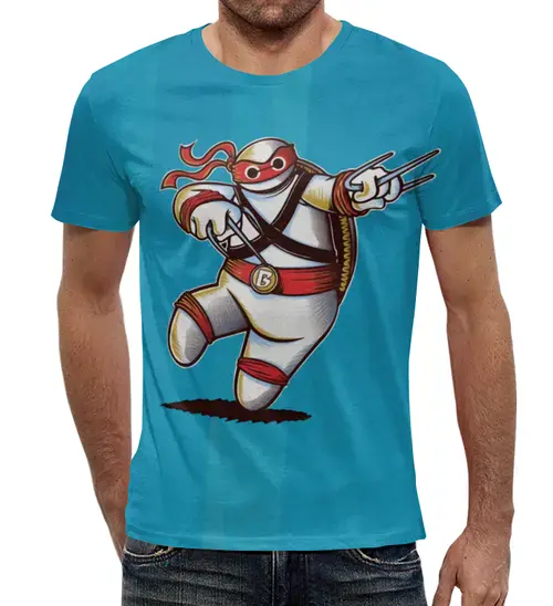 Заказать мужскую футболку в Москве. Футболка с полной запечаткой (мужская) Монстр от T-shirt print  - готовые дизайны и нанесение принтов.