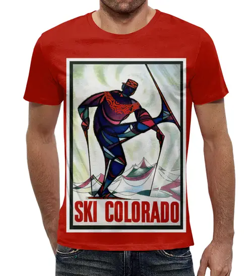 Заказать мужскую футболку в Москве. Футболка с полной запечаткой (мужская) Колорадо от acidhouses - готовые дизайны и нанесение принтов.