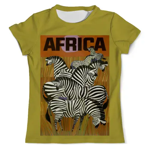 Заказать мужскую футболку в Москве. Футболка с полной запечаткой (мужская) Африка от acidhouses - готовые дизайны и нанесение принтов.