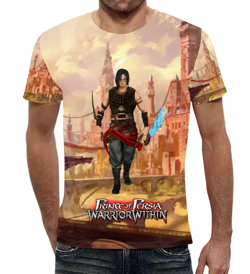 Заказать мужскую футболку в Москве. Футболка с полной запечаткой (мужская) Prince Of Persia:Warrior Within от  PRO_DESIGN - готовые дизайны и нанесение принтов.