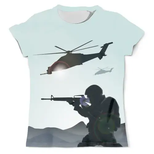 Заказать мужскую футболку в Москве. Футболка с полной запечаткой (мужская) Army   от T-shirt print  - готовые дизайны и нанесение принтов.
