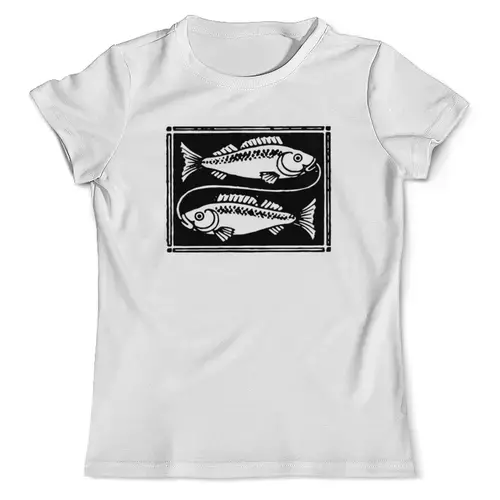 Заказать мужскую футболку в Москве. Футболка с полной запечаткой (мужская) Знак рыбы от THE_NISE  - готовые дизайны и нанесение принтов.