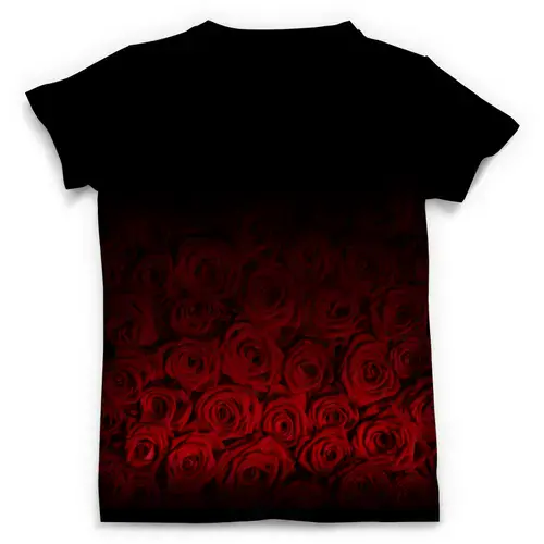 Заказать мужскую футболку в Москве. Футболка с полной запечаткой (мужская) Красные розы от DesertHawk - готовые дизайны и нанесение принтов.