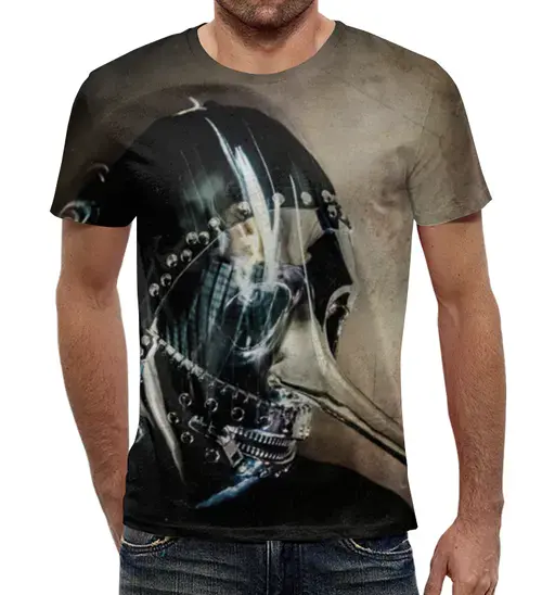Заказать мужскую футболку в Москве. Футболка с полной запечаткой (мужская) Slipknot от Just Paul - готовые дизайны и нанесение принтов.