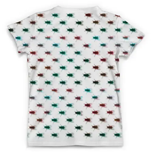Заказать мужскую футболку в Москве. Футболка с полной запечаткой (мужская) разноцветные мухи от vladlena.bibik@mail.ru - готовые дизайны и нанесение принтов.