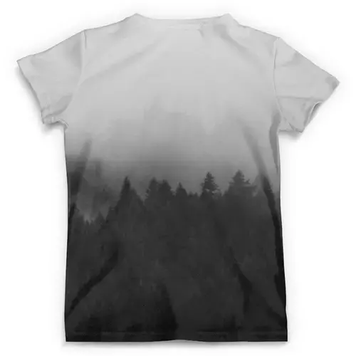 Заказать мужскую футболку в Москве. Футболка с полной запечаткой (мужская) Мрачный лес от weeert - готовые дизайны и нанесение принтов.