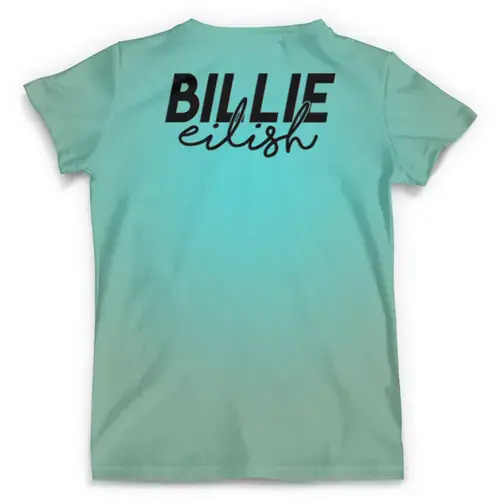 Заказать мужскую футболку в Москве. Футболка с полной запечаткой (мужская) Billie Eilish (Билли Айлиш)  от T-shirt print  - готовые дизайны и нанесение принтов.