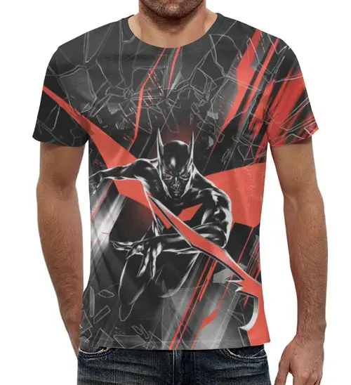 Заказать мужскую футболку в Москве. Футболка с полной запечаткой (мужская) Batman  от T-shirt print  - готовые дизайны и нанесение принтов.