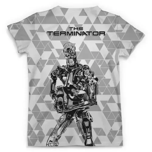 Заказать мужскую футболку в Москве. Футболка с полной запечаткой (мужская) The Terminator от balden - готовые дизайны и нанесение принтов.