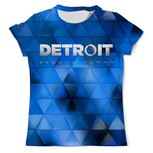 Заказать мужскую футболку в Москве. Футболка с полной запечаткой (мужская) Detroit: Become Human от ПРИНТЫ ПЕЧАТЬ  - готовые дизайны и нанесение принтов.