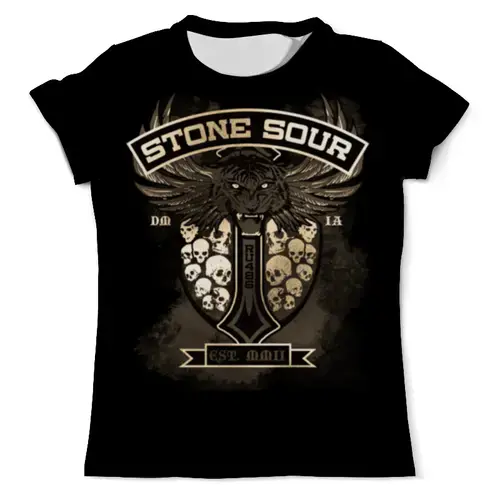 Заказать мужскую футболку в Москве. Футболка с полной запечаткой (мужская)  Stone Sour от geekbox - готовые дизайны и нанесение принтов.