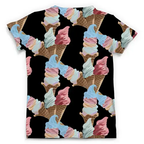Заказать мужскую футболку в Москве. Футболка с полной запечаткой (мужская) Мороженое от nadegda - готовые дизайны и нанесение принтов.