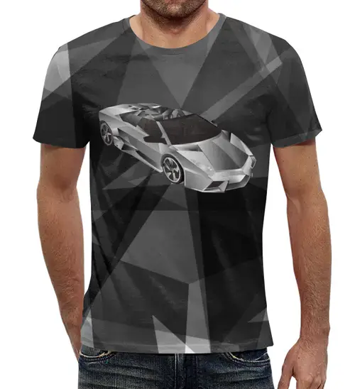 Заказать мужскую футболку в Москве. Футболка с полной запечаткой (мужская) Concept Car от balden - готовые дизайны и нанесение принтов.