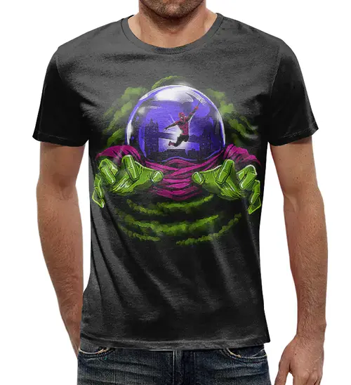 Заказать мужскую футболку в Москве. Футболка с полной запечаткой (мужская) Волшебный шар  от ПРИНТЫ ПЕЧАТЬ  - готовые дизайны и нанесение принтов.