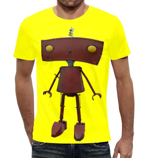 Заказать мужскую футболку в Москве. Футболка с полной запечаткой (мужская) Bad Robot от Дана Столыпина - готовые дизайны и нанесение принтов.