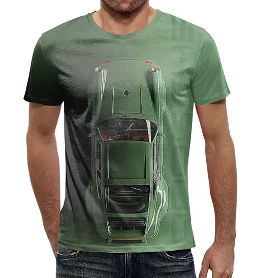 Заказать мужскую футболку в Москве. Футболка с полной запечаткой (мужская) Porsche 964_ от balden - готовые дизайны и нанесение принтов.