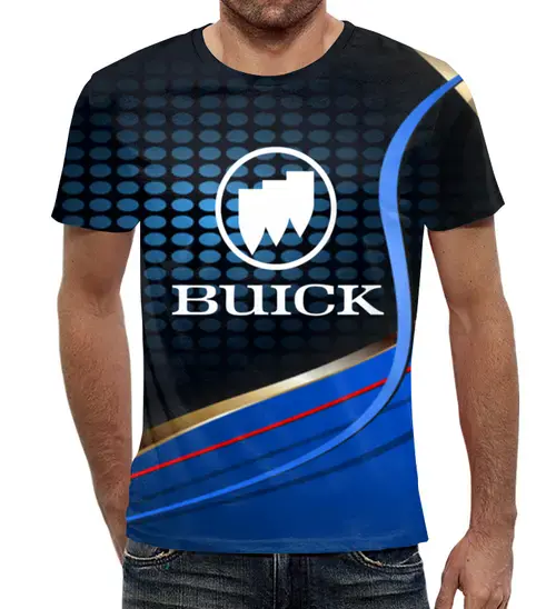 Заказать мужскую футболку в Москве. Футболка с полной запечаткой (мужская) Buick от THE_NISE  - готовые дизайны и нанесение принтов.
