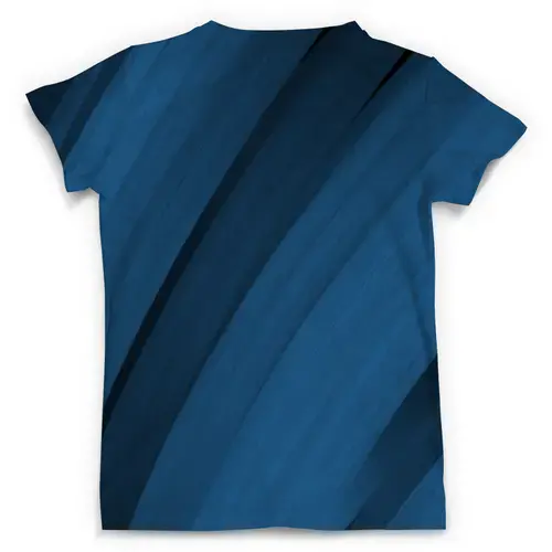 Заказать мужскую футболку в Москве. Футболка с полной запечаткой (мужская) Синяя абстракция от BeliySlon - готовые дизайны и нанесение принтов.
