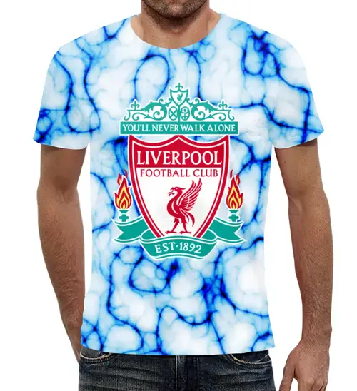 Заказать мужскую футболку в Москве. Футболка с полной запечаткой (мужская)  Liverpool от THE_NISE  - готовые дизайны и нанесение принтов.