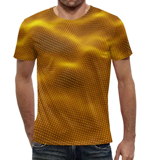 Заказать мужскую футболку в Москве. Футболка с полной запечаткой (мужская) Dynamic waves  от THE_NISE  - готовые дизайны и нанесение принтов.