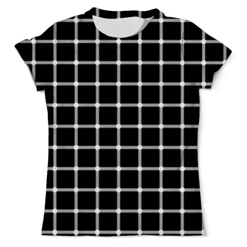 Заказать мужскую футболку в Москве. Футболка с полной запечаткой (мужская) Чёрная клетка от Виктор Гришин - готовые дизайны и нанесение принтов.