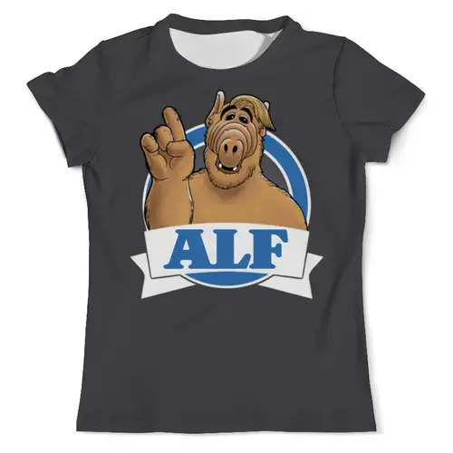 Заказать мужскую футболку в Москве. Футболка с полной запечаткой (мужская) ALF   (1) от ПРИНТЫ ПЕЧАТЬ  - готовые дизайны и нанесение принтов.