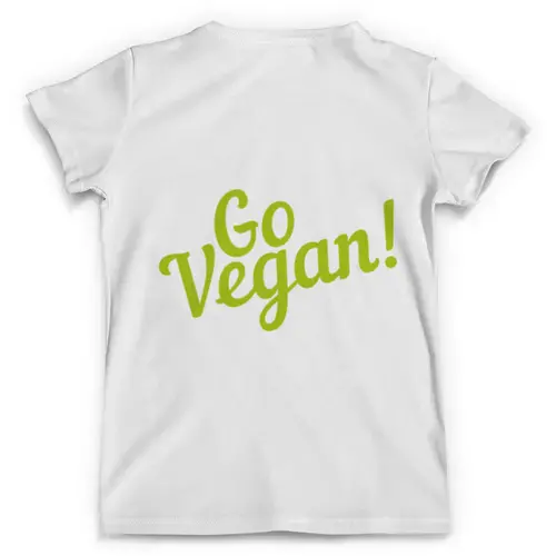 Заказать мужскую футболку в Москве. Футболка с полной запечаткой (мужская) Go Vegan! от vegan@thespaceway.info - готовые дизайны и нанесение принтов.