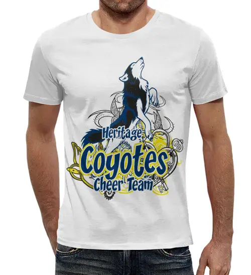 Заказать мужскую футболку в Москве. Футболка с полной запечаткой (мужская) Coyotes от ПРИНТЫ ПЕЧАТЬ  - готовые дизайны и нанесение принтов.