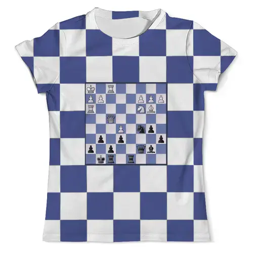 Заказать мужскую футболку в Москве. Футболка с полной запечаткой (мужская) Шахматы от Виктор Гришин - готовые дизайны и нанесение принтов.