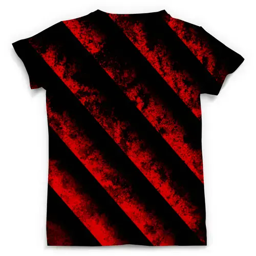 Заказать мужскую футболку в Москве. Футболка с полной запечаткой (мужская) Черно-красные полосы от THE_NISE  - готовые дизайны и нанесение принтов.