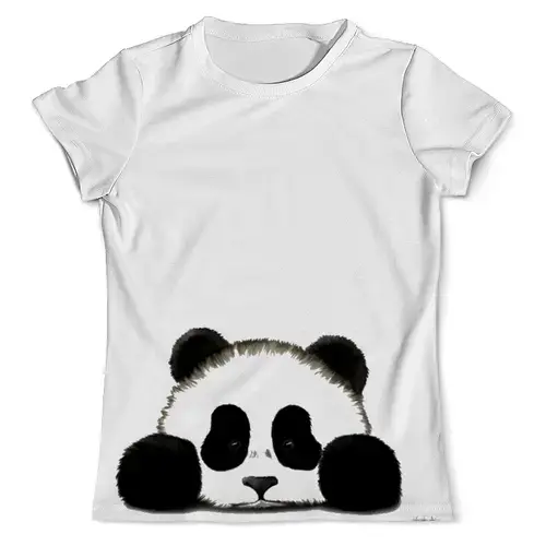 Заказать мужскую футболку в Москве. Футболка с полной запечаткой (мужская) Панда от queen  - готовые дизайны и нанесение принтов.