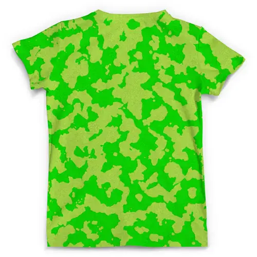 Заказать мужскую футболку в Москве. Футболка с полной запечаткой (мужская) Ярко-Зелёный Камуфляж от armyshop - готовые дизайны и нанесение принтов.