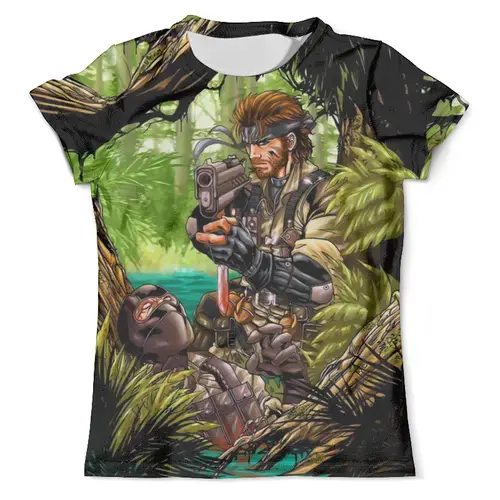 Заказать мужскую футболку в Москве. Футболка с полной запечаткой (мужская) Metal Gear Solid   от T-shirt print  - готовые дизайны и нанесение принтов.