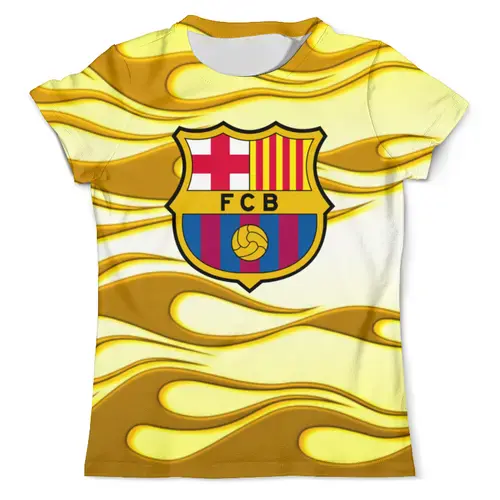 Заказать мужскую футболку в Москве. Футболка с полной запечаткой (мужская) Barcelona от THE_NISE  - готовые дизайны и нанесение принтов.
