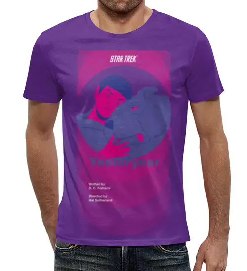 Заказать мужскую футболку в Москве. Футболка с полной запечаткой (мужская) Spock  от cherdantcev - готовые дизайны и нанесение принтов.